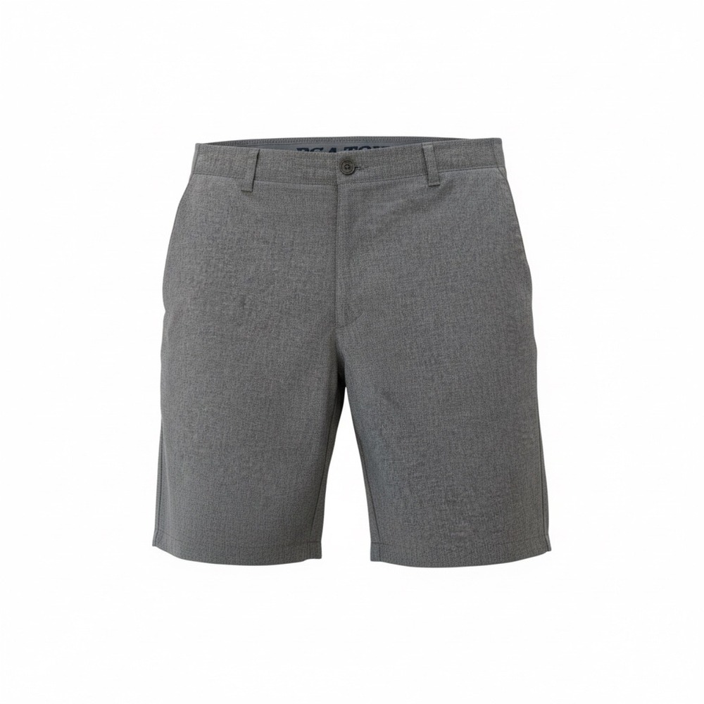 PGA TOUR Mens Golf Shorts‎ Heather Gray Flat Front Size 38 Stretch Performance